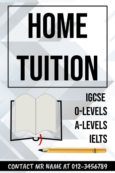 Tution Layout Tuition Template for Tutors | PosterMyWall