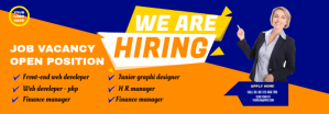 Jingga Job Vacancy Announcement Tumblr-banner Template