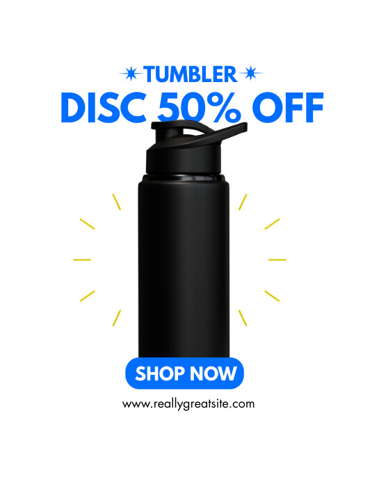 TUMBLER RETAIL SALE FLYERS Template PosterMyWall