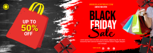 红色 Black Friday Sale Tumblr Banner Template