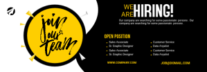 Black Job Recruitment Tumblr-banner Template