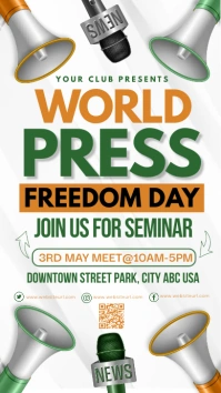 press day,world press day Instagram Story template