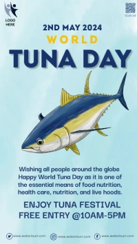 tuna day, event เรื่องราวบน Instagram template