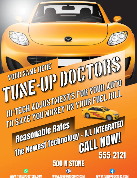 TUNE UP Flyer (US Letter) template