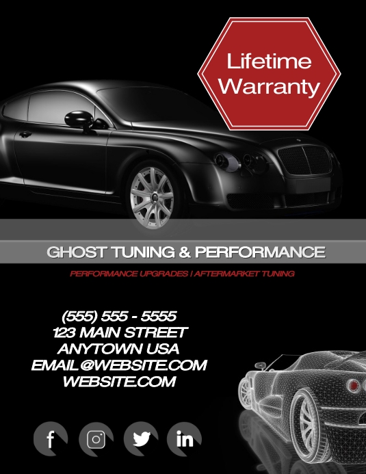 Tuning and Performance Shop or Mechanic Template | PosterMyWall