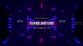 Tunnel Gamer Youtube Channel Art Banner template