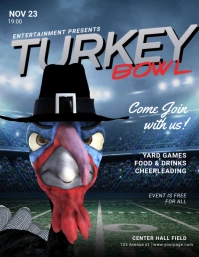 Turkey Bowl Flyer Template