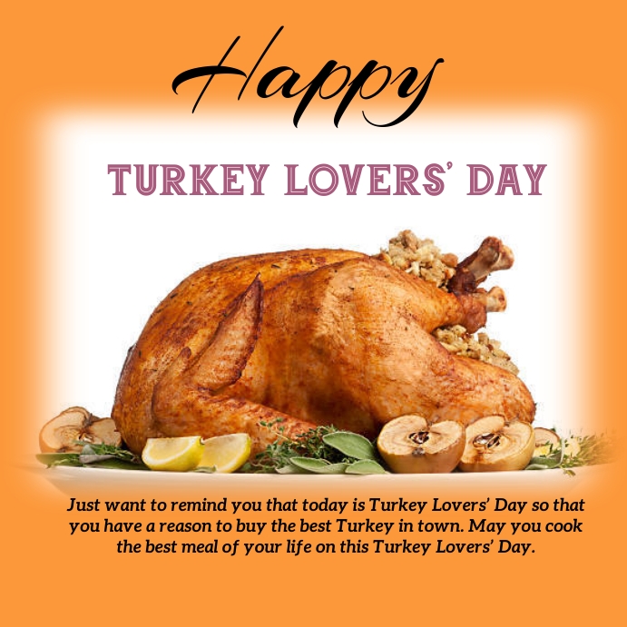 turkey lovers day Template PosterMyWall