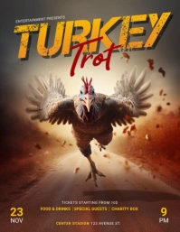 Turkey Trot flyer template