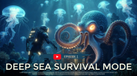Turquoise Deep Sea Adventure YouTube Thumbnail template