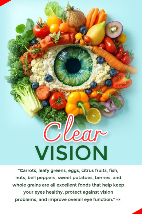 Turquoise Eye Health Poster Template | PosterMyWall