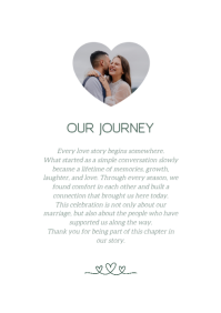 Turquoise Wedding Celebration A4 Template - Page 2