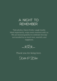 Turquoise Wedding Celebration A4 Template - Page 5