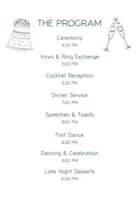 Turquoise Wedding Celebration A4 Template - Page 3