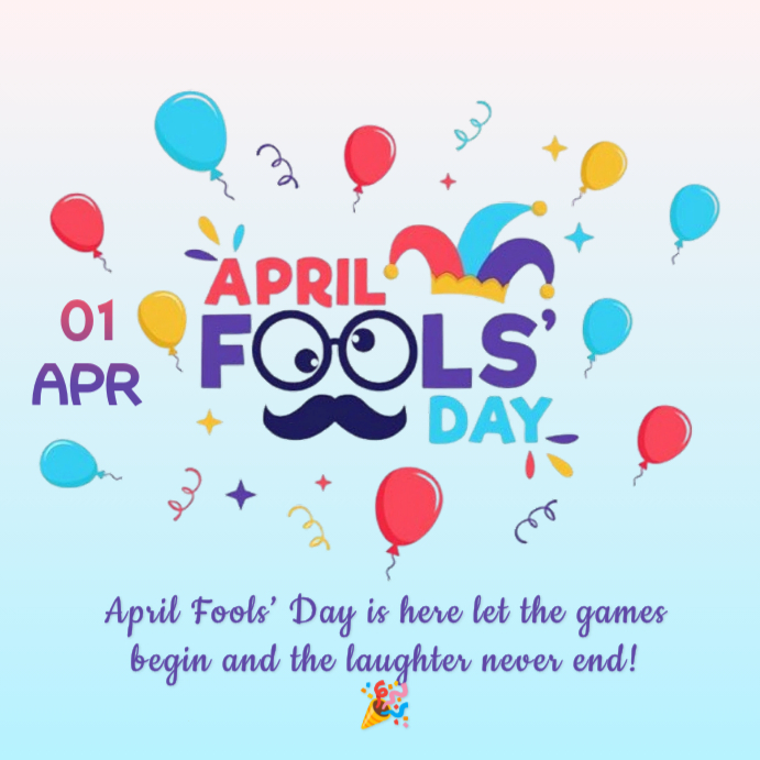 Turquoise Joyful April Birthday Celebration Instagram Post Template ...