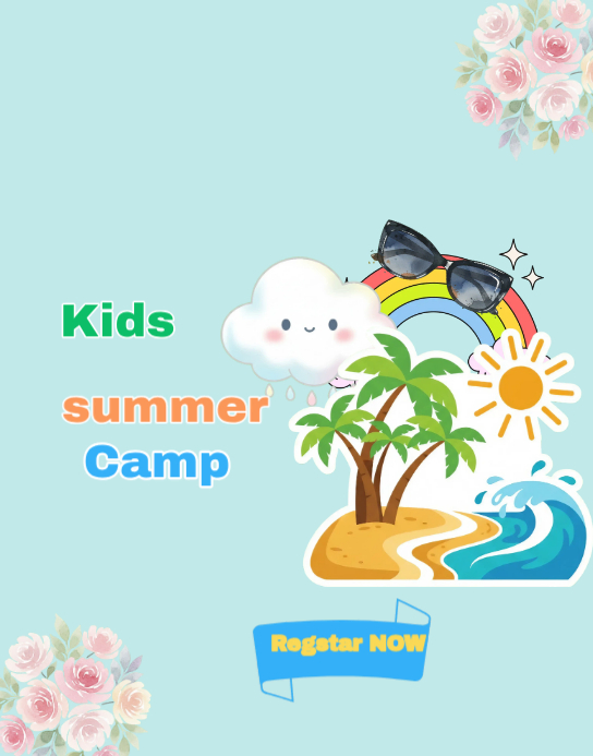 Kids Summer Camp Template | PosterMyWall