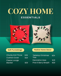 Turquesa Christmas Home Decor Instagram Portrait Template - Page 3