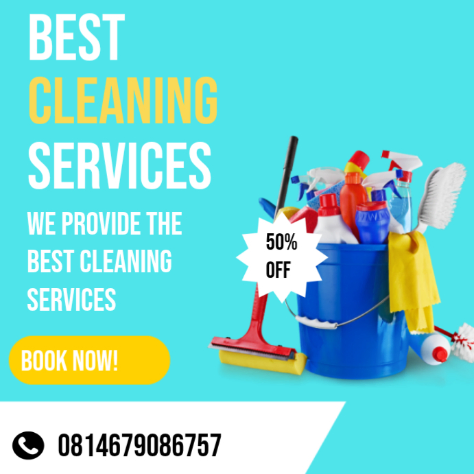 Cleaning Services Promotion Template | PosterMyWall