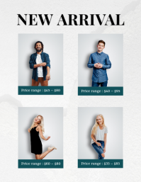 Turquoise Modern & Minimal Fashion Lookbook Flyer template - Page 2