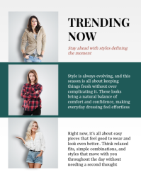 Turquoise Modern & Minimal Fashion Lookbook Flyer template - Page 4