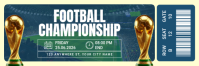 Turquoise Modern & Minimal Football Championship Twitter Banner Twitter-header template