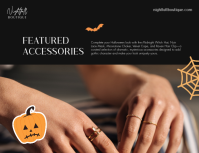 Turquoise Halloween Accessories Løbeseddel Template - Page 3