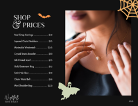 Turquoise Halloween Accessories Løbeseddel Template - Page 4