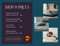 Turquoise Halloween Accessories Løbeseddel Template - Page 4