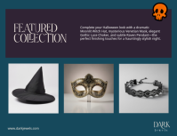 Turquoise Halloween Accessories Løbeseddel Template - Page 2