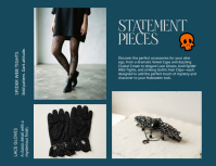 Turquoise Halloween Accessories Løbeseddel Template - Page 3