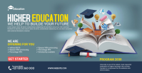 Turkis Higher Education Promotion Portada de evento de Facebook Template
