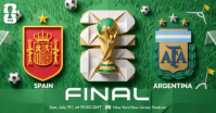 Turquoise Modern & Minimal Soccer Match Final Facebook Shared Image Video template