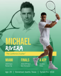 Turquoise Tennis Event Promotion Instagram Portrait Template - Page 4