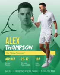Turquoise Tennis Event Promotion Instagram Portrait Template - Page 2