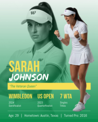 Turquoise Tennis Event Promotion Instagram Portrait Template - Page 3