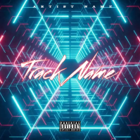 Purple Music Album Cover Albumhoes Template
