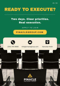 Turquoise Business Seminar A4 Template - Page 4