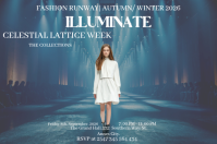 Turquoise Professional Fashion Show Label template