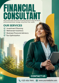 Yellow Financial Consulting A4 Template