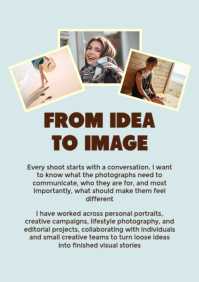 Turquoise Photography Portfolio A4 Template - Page 4