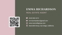 Turquoise Real Estate Business Card 名片 Template - Page 2