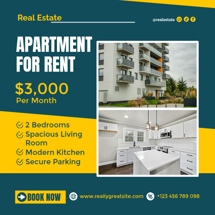 Real Estate Rental Instagram Ad Template | PosterMyWall