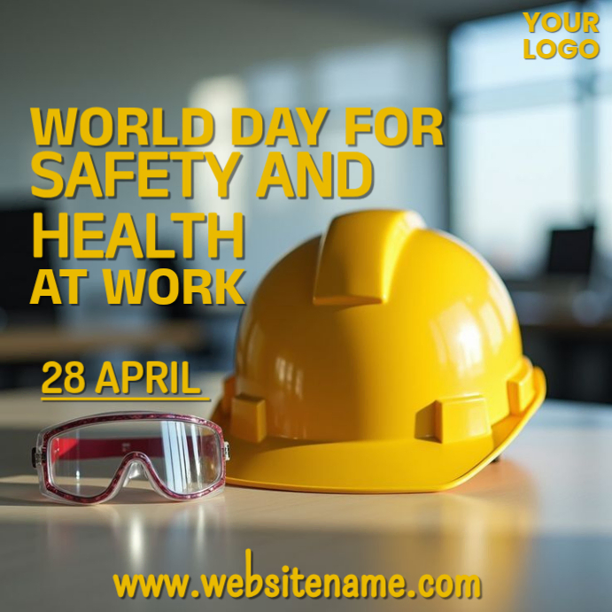 Turquoise Professional Safety and Health at Work Instagram Post ...