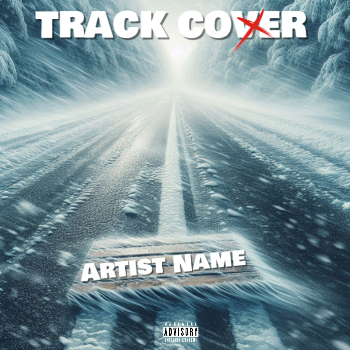 Turquoise Track Cover Album Cover Template | PosterMyWall