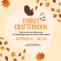 Kuning Thanksgiving Craft Event Instagram Plasing Template