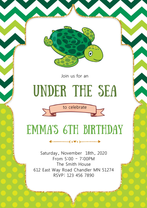 Modele Invitation De Fete D Anniversaire Tortue Postermywall Modele Invitation De Fete D Anniversaire Tortue Postermywall