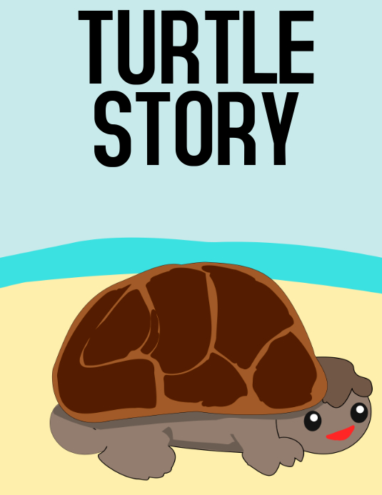 Turtle story Flyer (US Letter) template