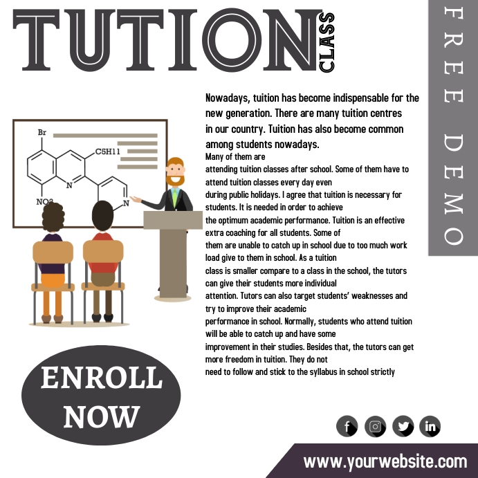 Tution class Template | PosterMyWall