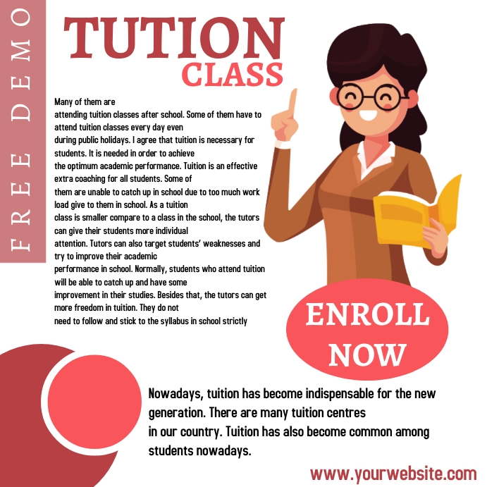 Copy of Tution class | PosterMyWall