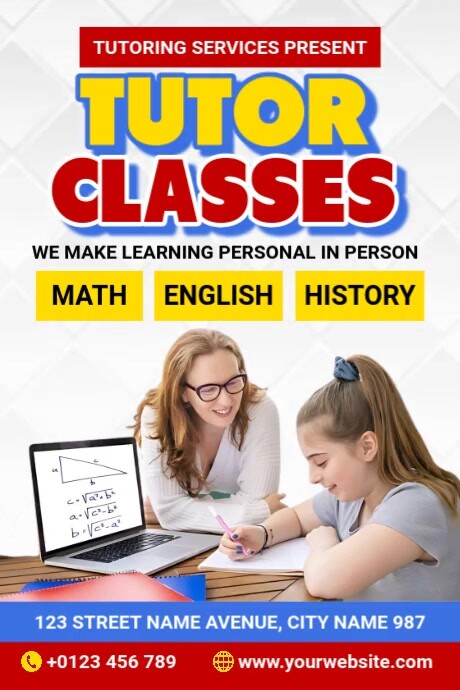 Tutor Classes Iphosta template